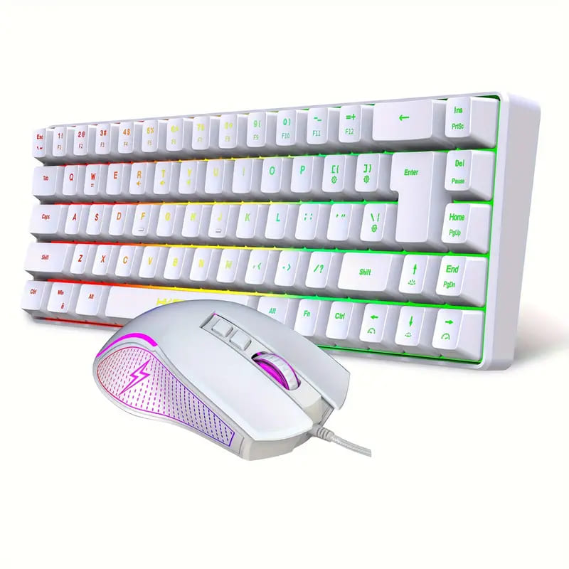 RGB Backlit Mini Keyboard and Gaming Mouse Combo